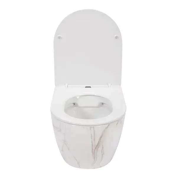 Set vas wc suspendat Rea Carlos rimless alb cu capac softclose [4]