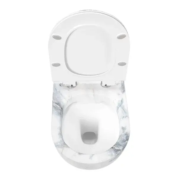 Set vas wc suspendat Rea Carlos rimless granit cu capac softclose [3]