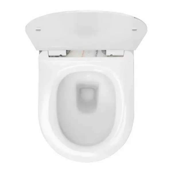 Set vas wc suspendat Rea Carlos rimless granit cu capac softclose alb [5]