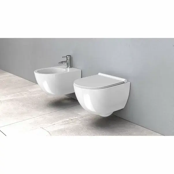 Set vas wc suspendat Rea Carter rimless capac slim softclose [2]