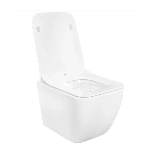Set vas WC suspendat Rea Martin rimless cu capac softclose alb [3]