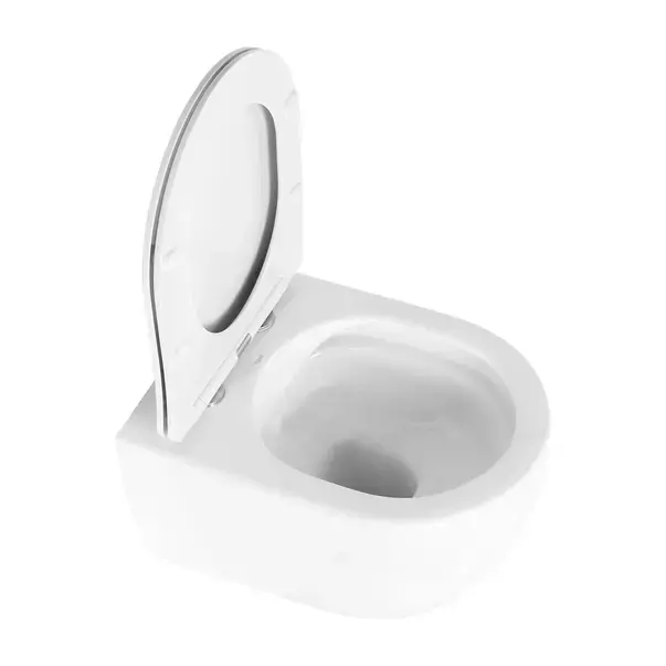 Set vas WC suspendat Rea Olivier alb lucios cu capac softclose [2]
