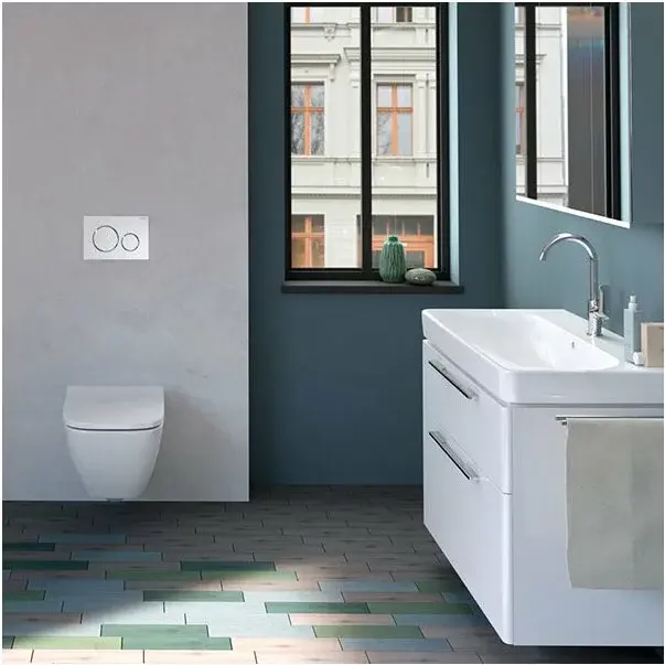 Set vas wc suspendat si capac slim soft close Geberit Smyle Square [4]