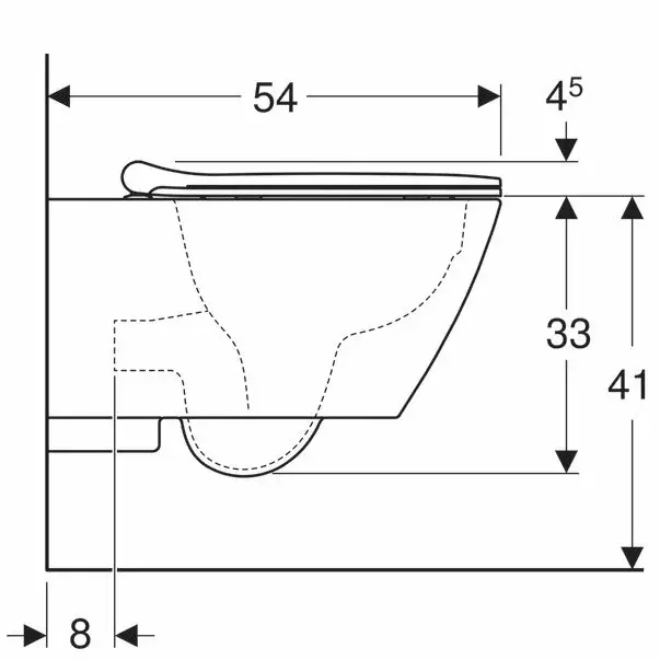 Set vas wc suspendat si capac slim softclose Geberit Smyle Square Rimfree [6]