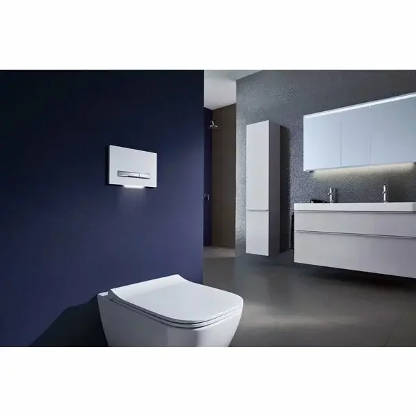 Set vas wc suspendat si capac slim softclose Geberit Smyle Square Rimfree [2]