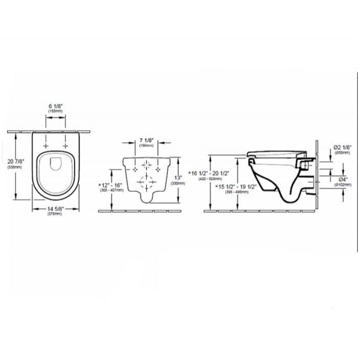 Set vas WC suspendat Villeroy &amp; Boch, Architectura, cu capac soft close, quick release, alb alpin rotund, direct flush [2]