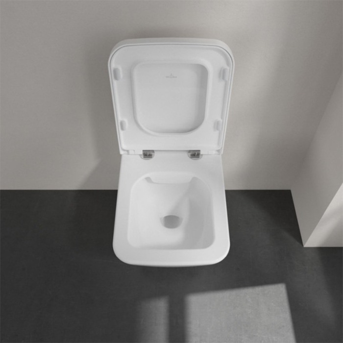 Set vas wc suspendat, Villeroy & Boch, Finion, DirectFlush, cu capac soft close si quick release, alb alpin [4]