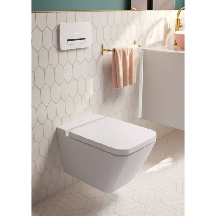 Set vas wc suspendat, Villeroy & Boch, Finion, DirectFlush, cu capac soft close si quick release, alb alpin [5]