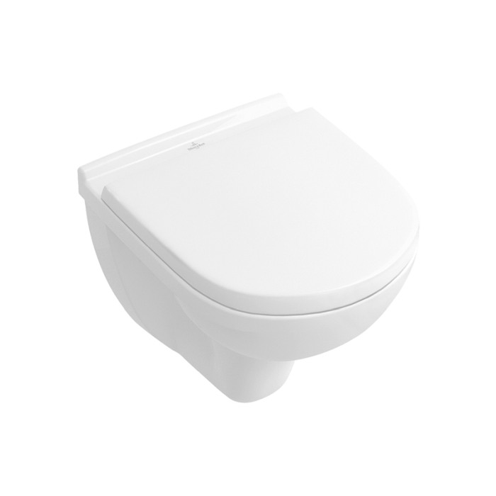 Set vas WC Villeroy & Boch, O.Novo, suspendat COMPACT, cu capac soft close, alb [1]