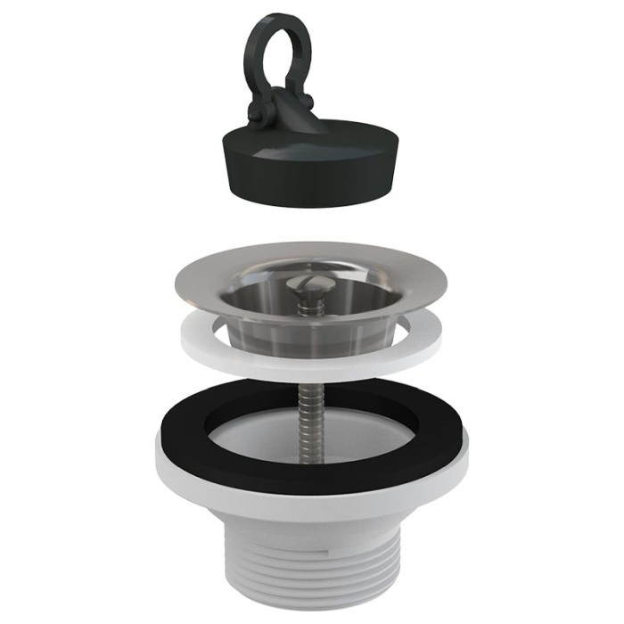 Set ventil si sifon flexibil pentru lavoar, Alcadrain [2]