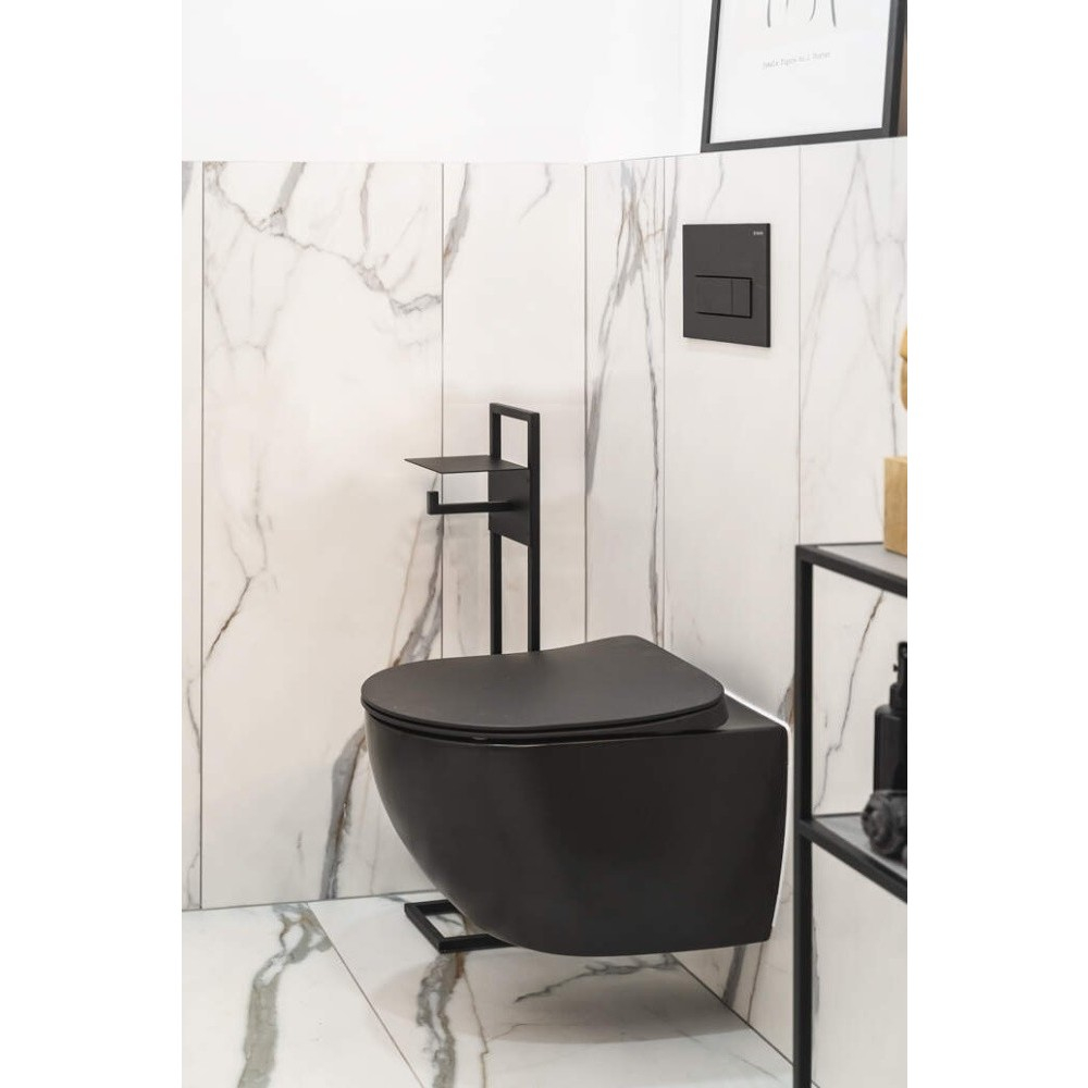 Set WC Deante Peonia incastrat 6 in 1 negru [2]