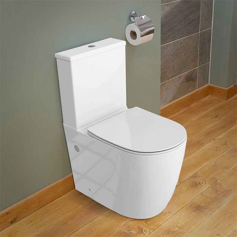 Set WC monobloc, Spectrum, Robin 2.0, Tornado Flush, cu capac și rezervor, alb [2]