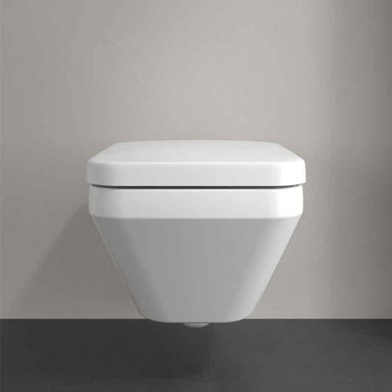 Set WC suspendat Villeroy&Boch, Architectura, TwistFlush, cu capac soft close, quick release, alb [4]