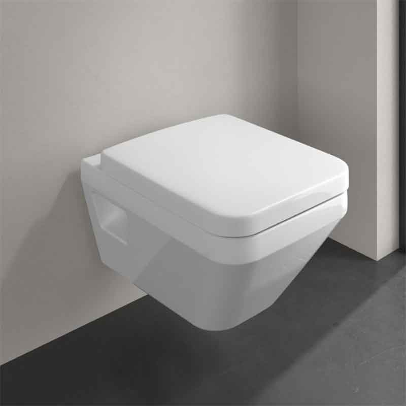 Set WC suspendat Villeroy&Boch, Architectura, TwistFlush, cu capac soft close, quick release, alb [3]