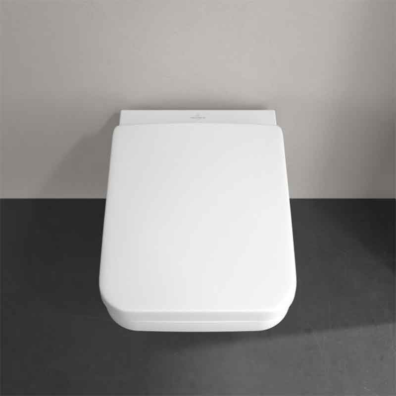 Set WC suspendat Villeroy&Boch, Architectura, TwistFlush, cu capac soft close, quick release, alb [6]