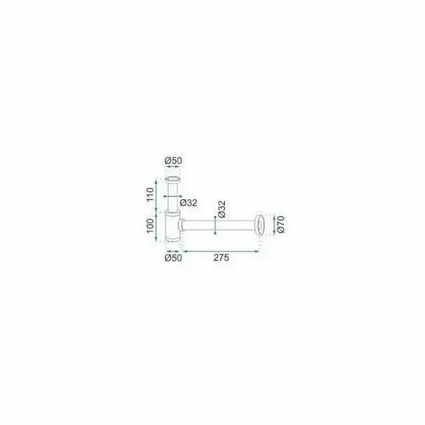 Sifon auriu lavoar cu ventil Click-Clack universal Rea Bez [6]