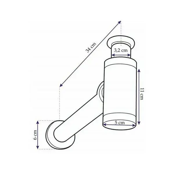 Sifon auriu mat/periat lavoar cu ventil Click-Clack universal Rea Bez [3]