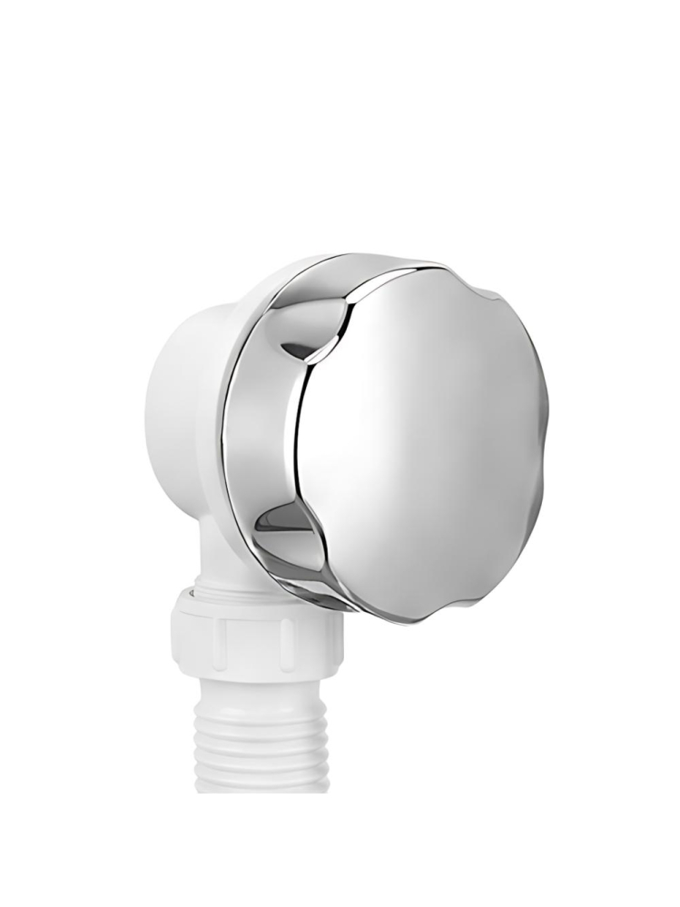 Sifon automat pentru cada Rea crom lucios cu preaplin PVC aluminiu 48mm [6]