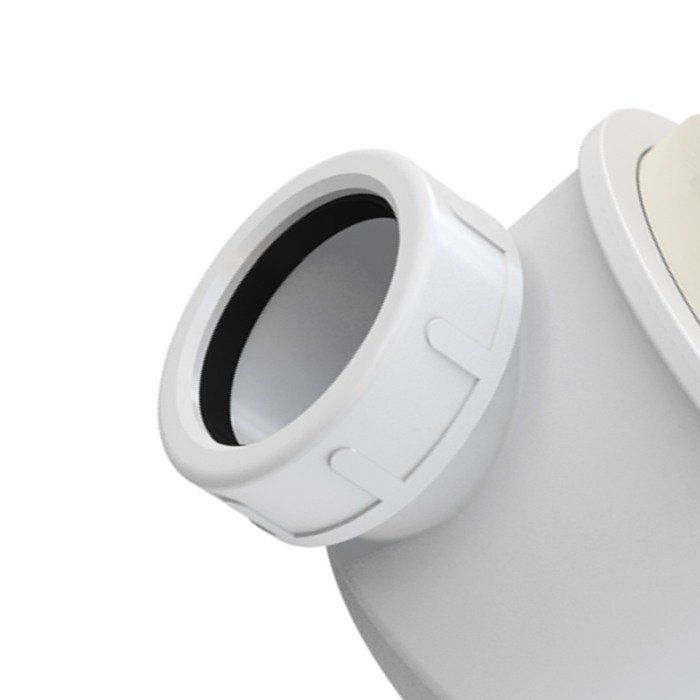 Sifon cadita Alcaplast, dus cu inaltime mare, 72 mm, alb [4]