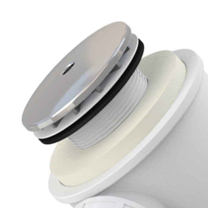 Sifon cadita dus Alcaplast, 66 mm, cu inaltime redusa, cu cot evacuare, crom [3]