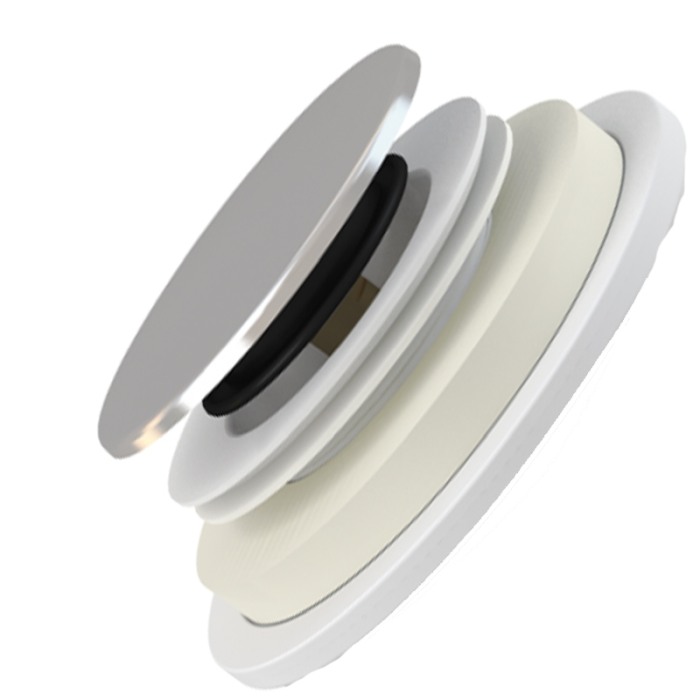 Sifon cadita dus Alcaplast, cu inaltime mare, click-clack, 72 mm, crom [3]