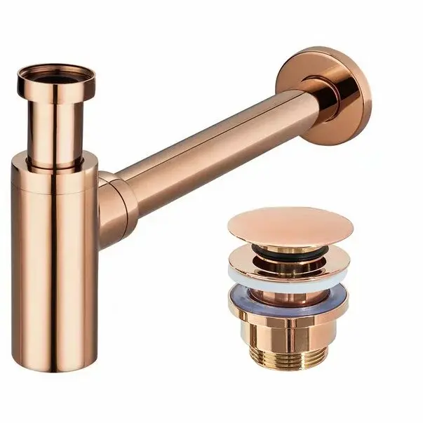 Sifon cu ventil Click-Clack universal Rea rose gold [1]