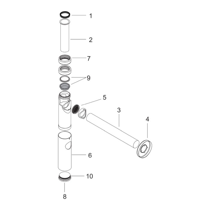 Sifon de lavoar, Hansgrohe, alb mat [3]