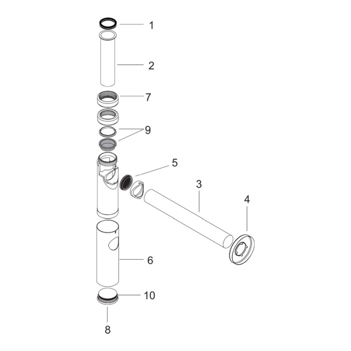 Sifon de lavoar, Hansgrohe, negru mat [3]
