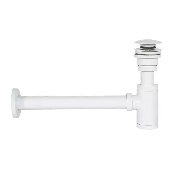 Sifon estetic pentru lavoar cu ventil Click-Clack universal Rea alb mat [3]