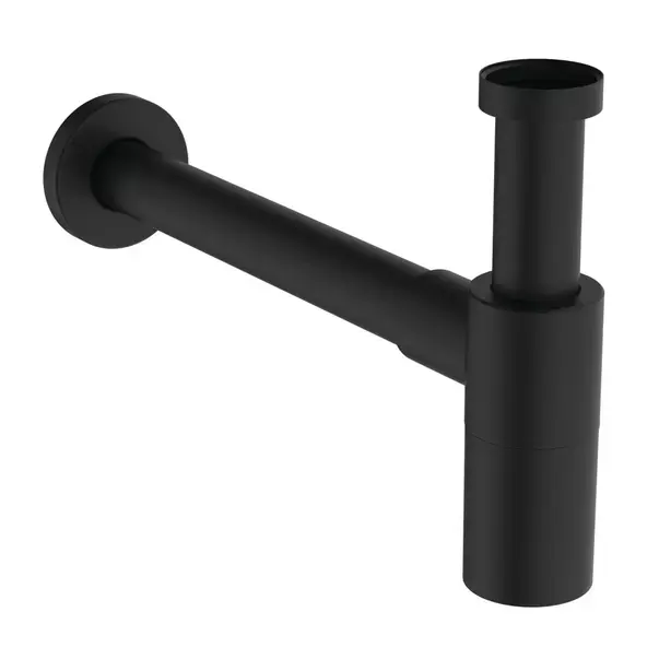Sifon estetic pentru lavoar Ideal Standard Multisuite cilindric negru mat [1]