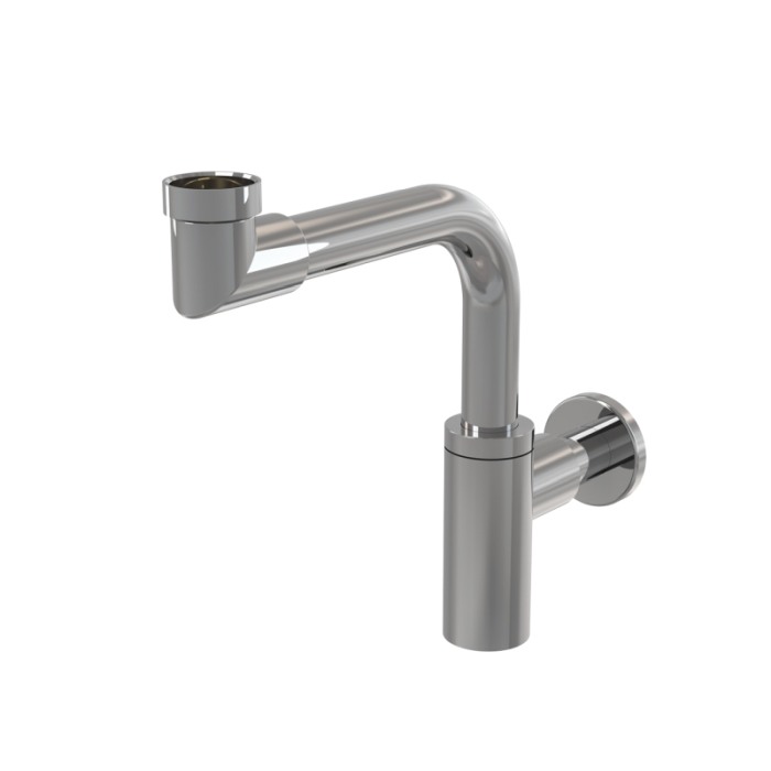 Sifon lavoar Alcaplast, metal. pentru economie de spatiu, crom [1]