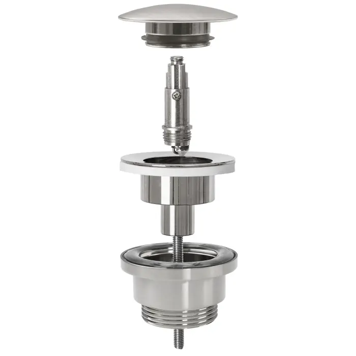 Sifon lavoar universal + Ventil tip Click-Clack Inox periat, Rea [4]