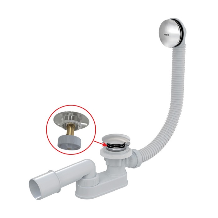 Sifon pentru cada, Alcadrain, cu ventil click-clack [1]