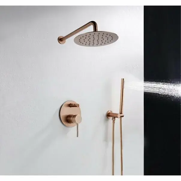 Sistem de dus cu baterie monocomanda Rea Lungo rose gold [5]