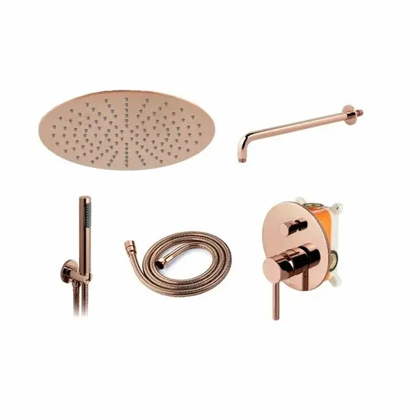 Sistem de dus cu baterie monocomanda Rea Lungo rose gold [2]