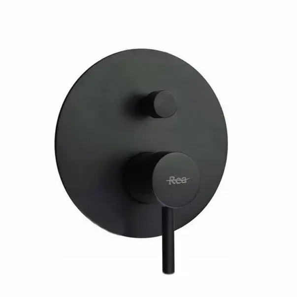 Sistem de dus cu pipa cada si baterie monocomanda Rea Lungo negru mat [4]