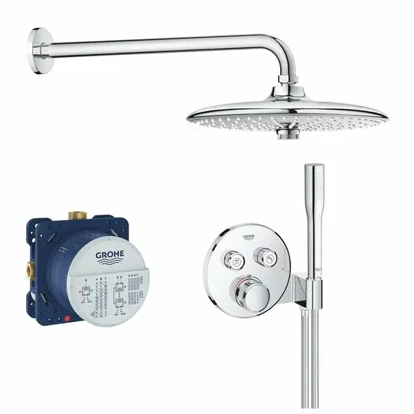 Sistem de dus cu termostat Grohe Grohtherm SmartControl palarie dus Euphoria 260 [1]