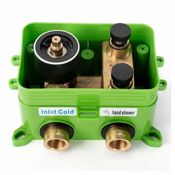 Sistem de dus incastrat cu termostat Rea Miler negru mat [5]