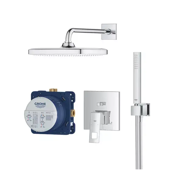 Sistem de dus incastrat Grohe Eurocube New Tempesta 250 crom lucios [3]