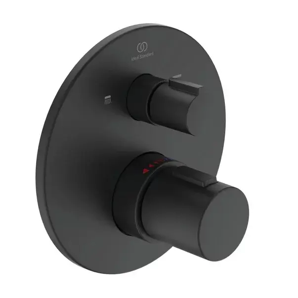 Sistem de dus incastrat Ideal Standard Ceratherm T100 negru mat [4]