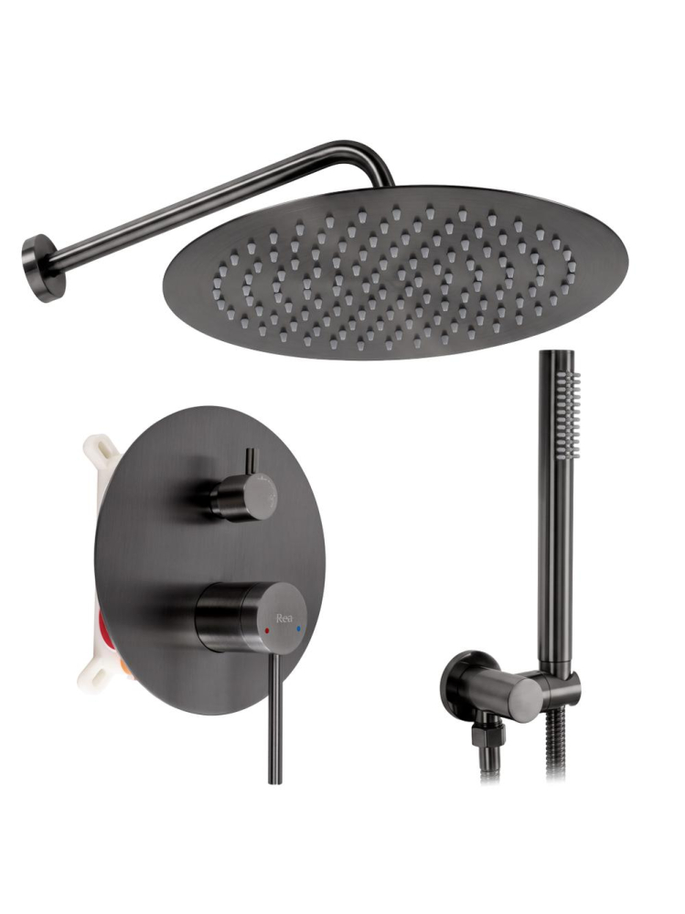 Set de dus incastrat Rea Foss Clif Titan BOX monocomanda PVD inox alama [8]