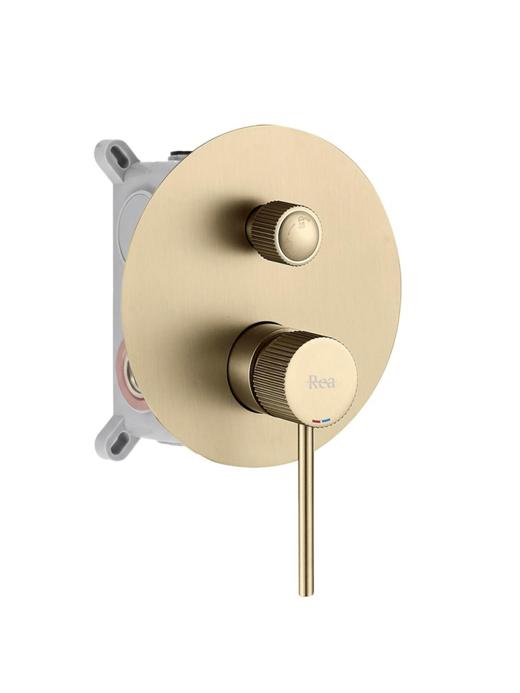 Sistem de dus incastrat Rea Lungo Stripe auriu periat  [3]