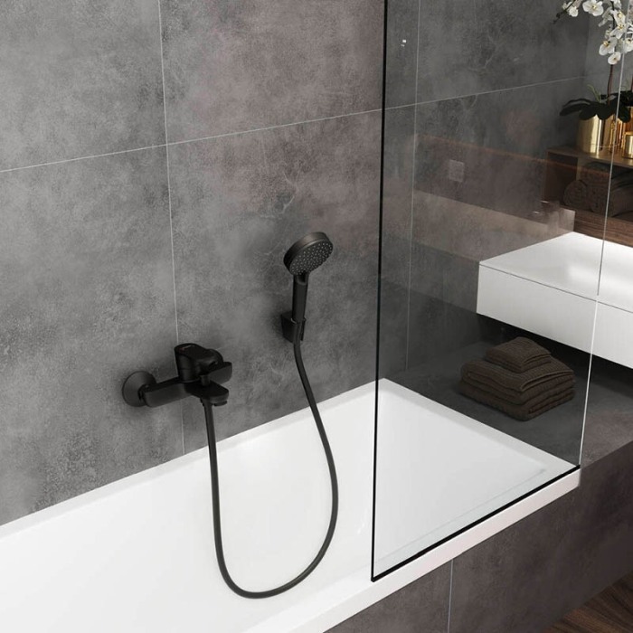 Suport de dus, Hansgrohe, Porter S, negru mat [3]