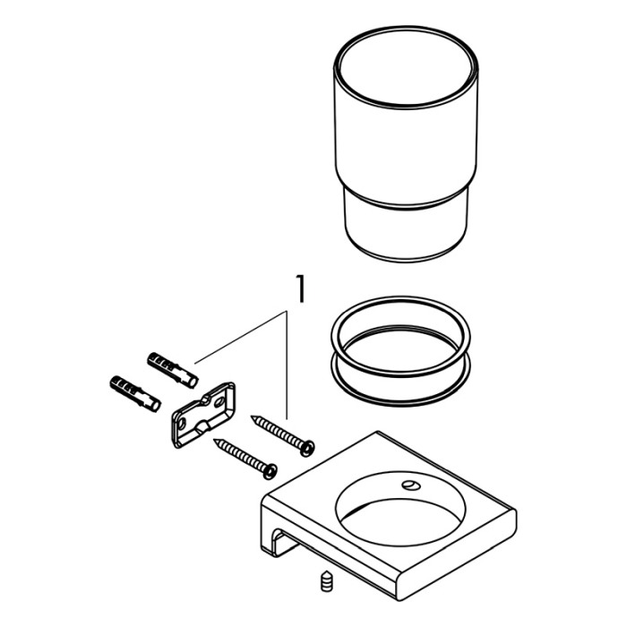 Suport de periute, Hansgrohe, AddStoris, crom [3]