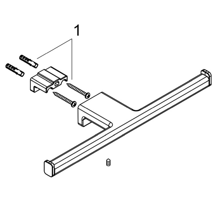 Suport dublu pentru hartie igienica, Hansgrohe, AddStoris, crom [3]