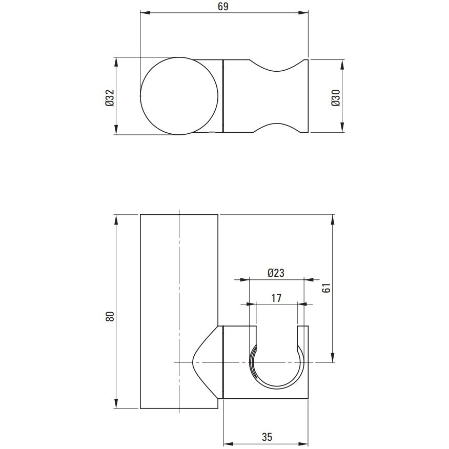 Suport dus manual Deante Round titan [3]