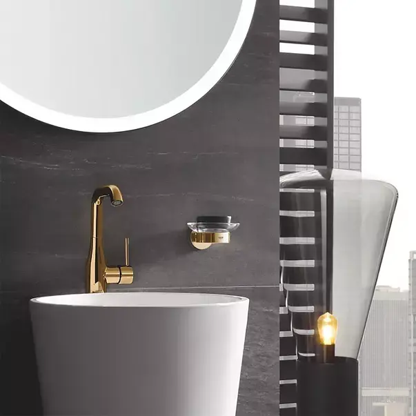 Suport Grohe Essentials pentru pahar sau savoniera auriu lucios Cool Sunrise [3]