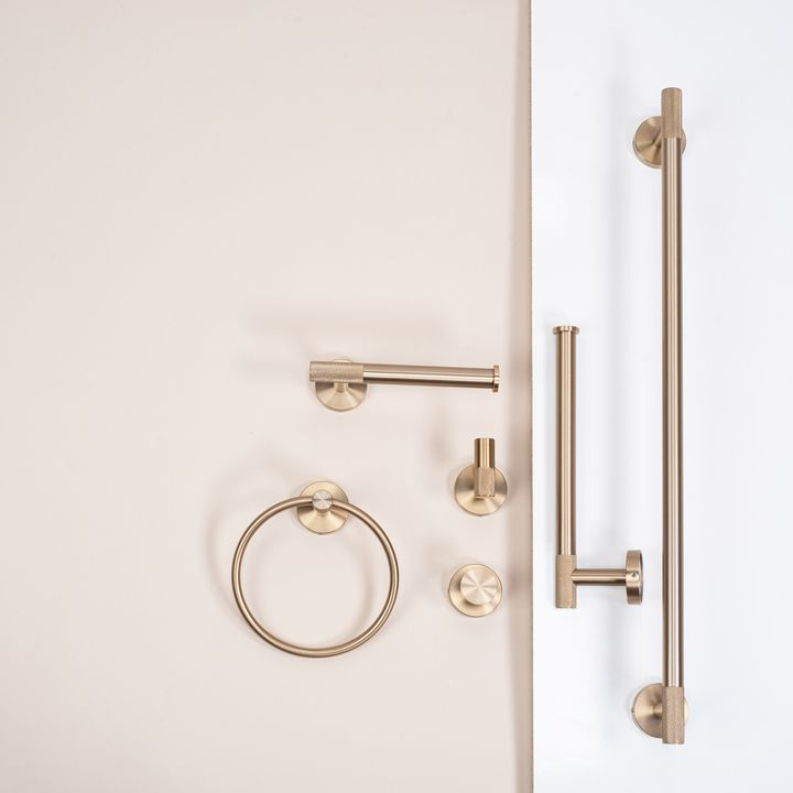 Suport hârtie igienică 6611 Modern auriu periat [6]