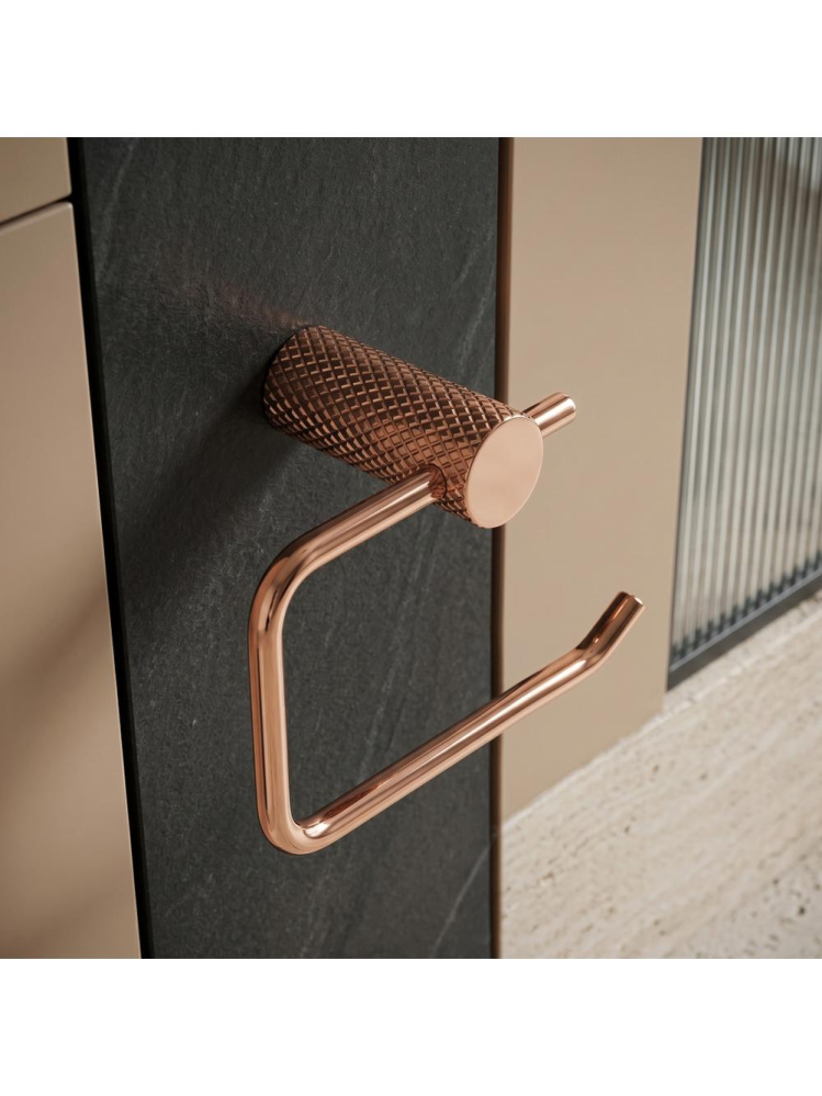 Suport hartie igienica Rea Otto A62309RG cupru 140x95x70 mm metal montaj suruburi [6]