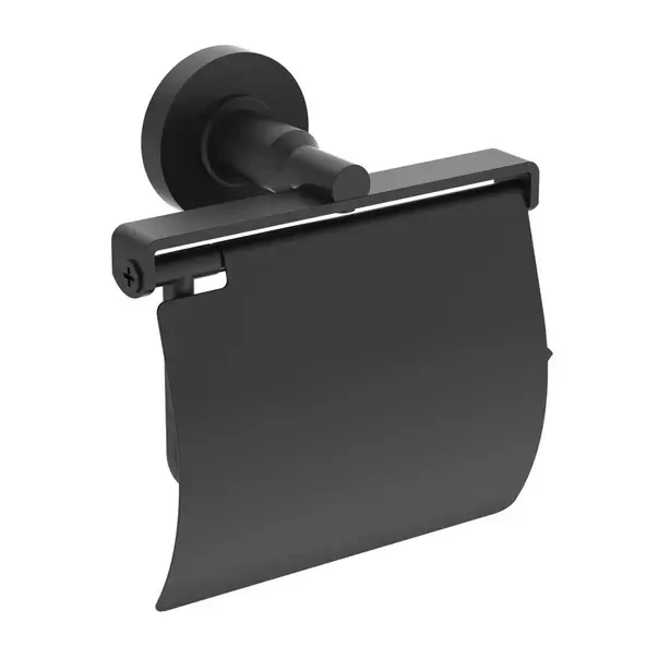 Suport hartie igienica cu aparatoare Ideal Standard IOM negru mat [1]